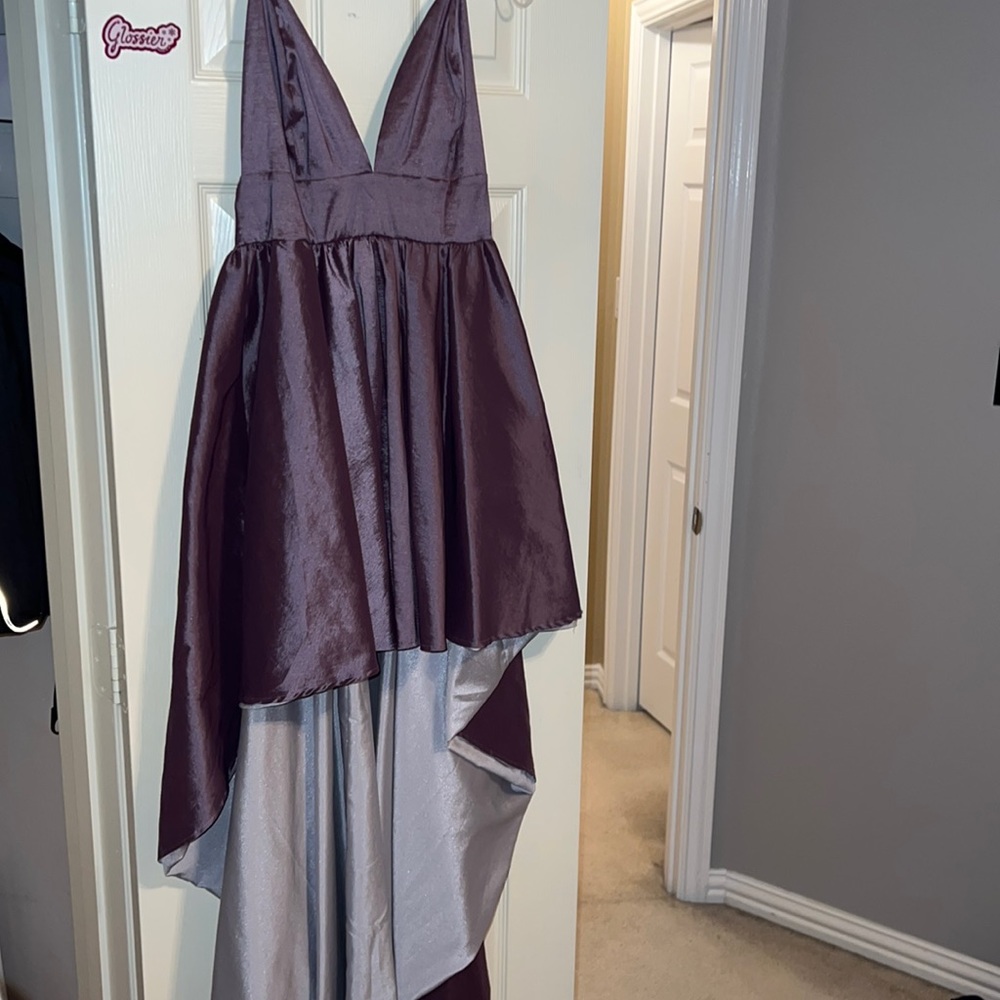 Lavender high low homecoming dress with tags